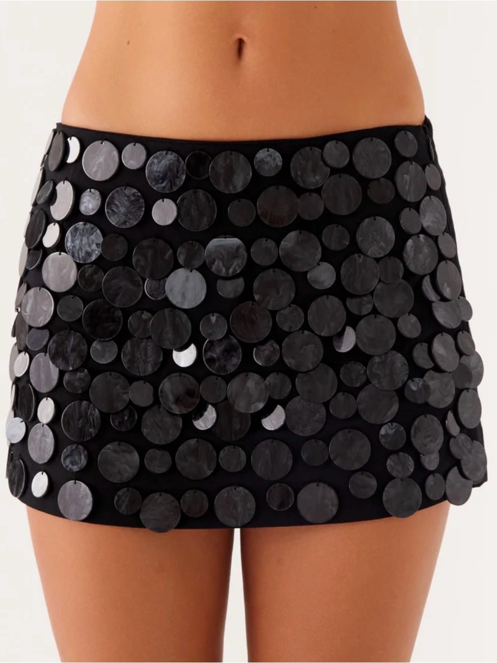 Peppermayo Black Movie Star Mini Skirt